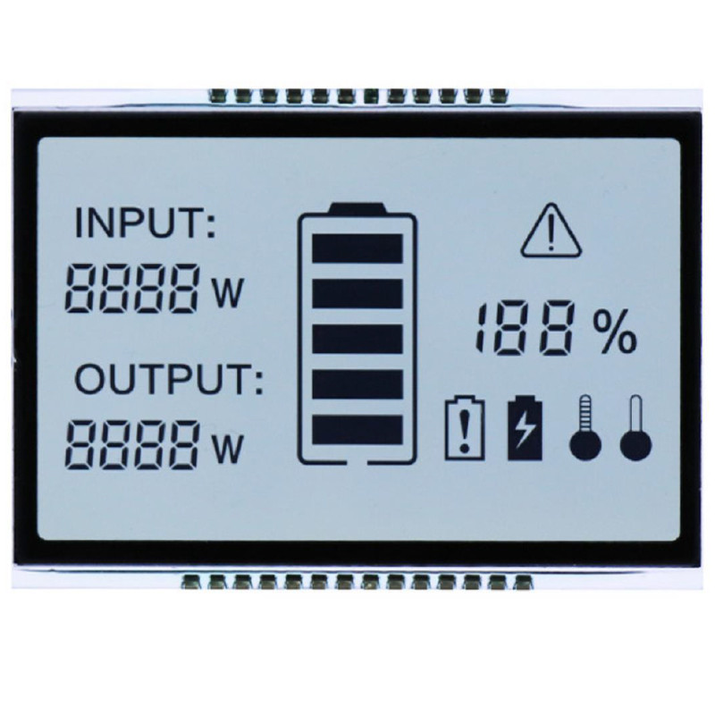 Custom Made Reflective Positive Segment LCD Display Panel TN STN FSTN Factory