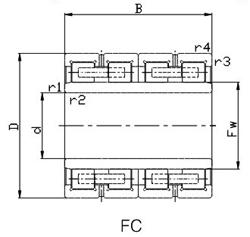 China Rolling Mill Bearings: Four-Row Cylindrical Roller Bearings FC3045120 wholesale