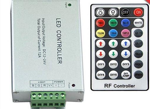 Quality DC12-24V Wireless 28 key rf remote rgb controller for sale
