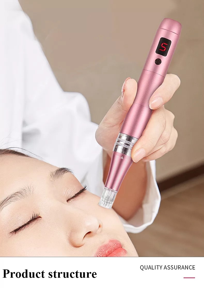 Professional Microneedling Pen - Wireless Derma Auto Pen - Best Skin Care Tool Kit for Face and Body