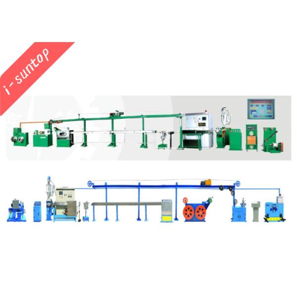 450m/Min Power Cord Manufacturing Machine , PVC Sheathing Cable Extrusion Machine