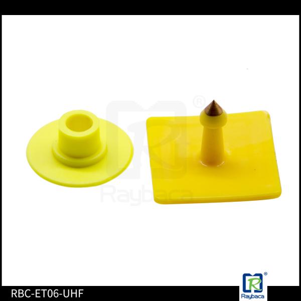 Quality Small Rectangular Custom RFID Tags Replacement Livestock UHF Ear Tags long range for sale