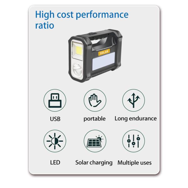 Lithium Battery Solar Lighting System With Bulbs Home Solar Light kit