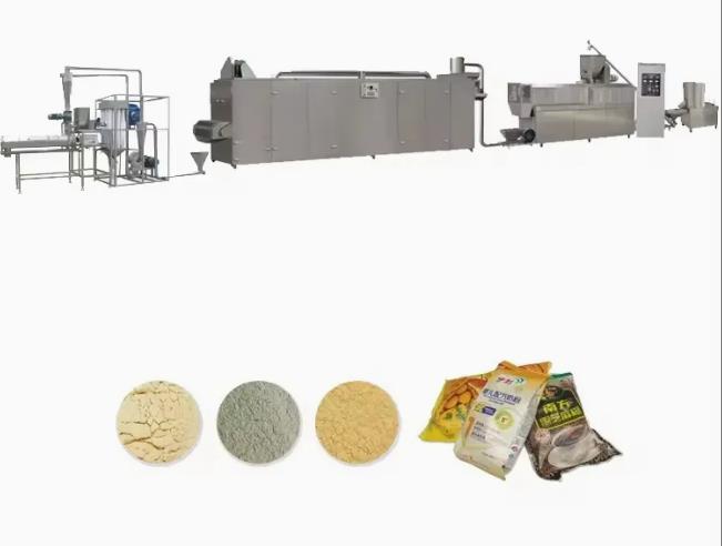 Twin screw extruder baby milk rice powder making machine