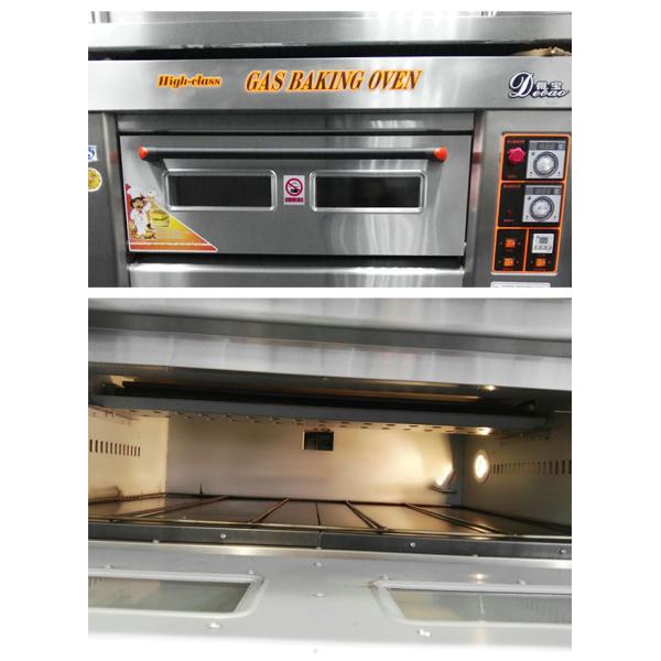 SS 430 Industrial Baking Oven Heavy Duty 120w 1340×900×1400mm Fire Monitor Device