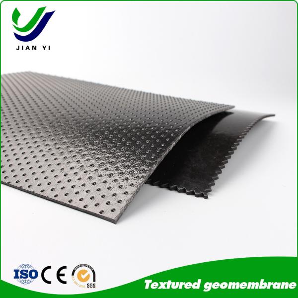 Quality Anti Sliding And Erosion HDPE Textured Geomembrane With Column Point Structure for sale