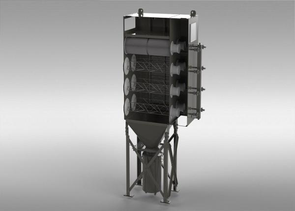 Quality Grinding Fine Dust Collection System / Indoor Reverse Air Dust Collector for sale