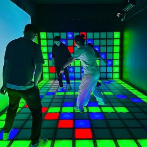 China Led Grid Game Light Indoor Led Touch Gaming Floor Megagrid Interactive Game Activate Games System wholesale