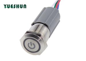 China Pigtail Connetor Led 19MM IP65 SS Push Button Switch wholesale