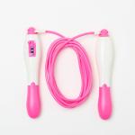 Length Adjustable Jump Rope , Digital Skipping Rope With Counter / Sponge Handle