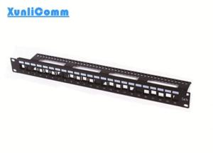 24 port 1u 19inch blank(empty) patch panel with cable management