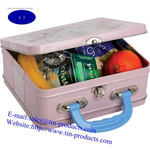 Different Lunch Box , Metal handle Box , tin handle Box,Gift Handle Box form goldentinbox