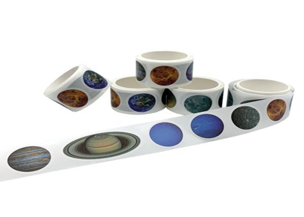 Quality Multi Color Planet Patterns Washi Paper Stickers for sale
