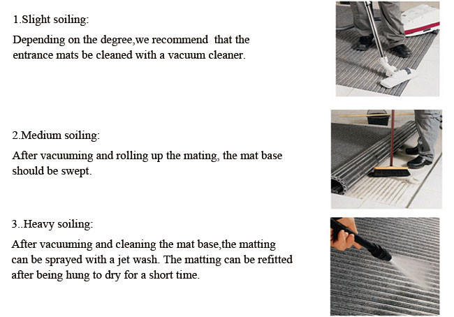 Aluminum Commercial Entrance Matting High Traffic Custom Size Entry Mats Residential