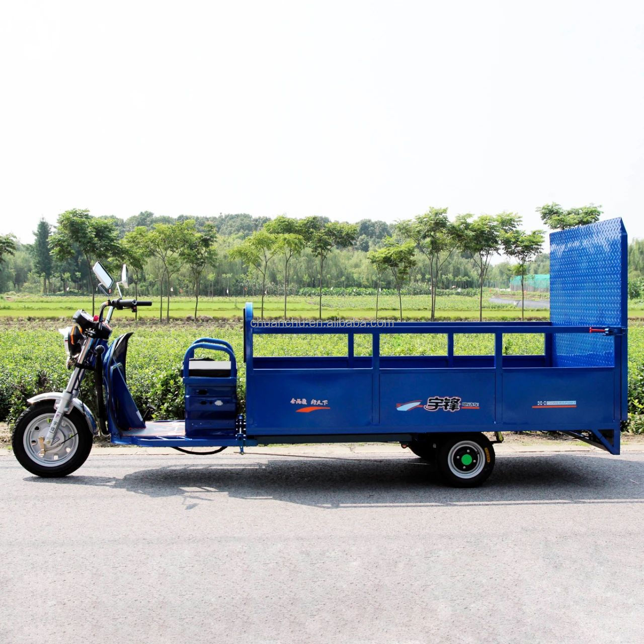 Max Speed 45km/H Garbage Sanitation Electric Tricycle Pure Electric Cleaning Truck