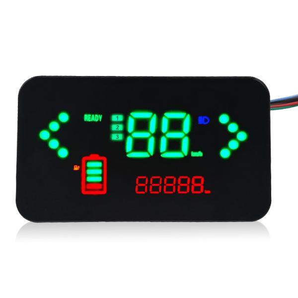 Quality LCD Electric Bike Computer Odometer , 36V - 72V Universal Bike Speedometer for sale