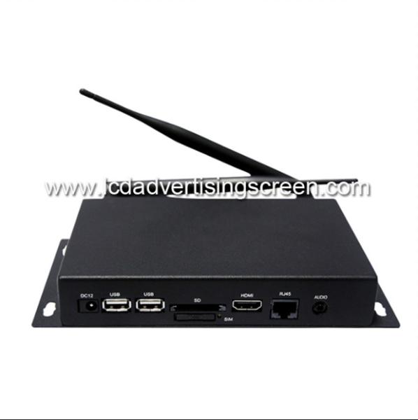 Advertisement Media Player Box Android System USB Port Network Remote Control
