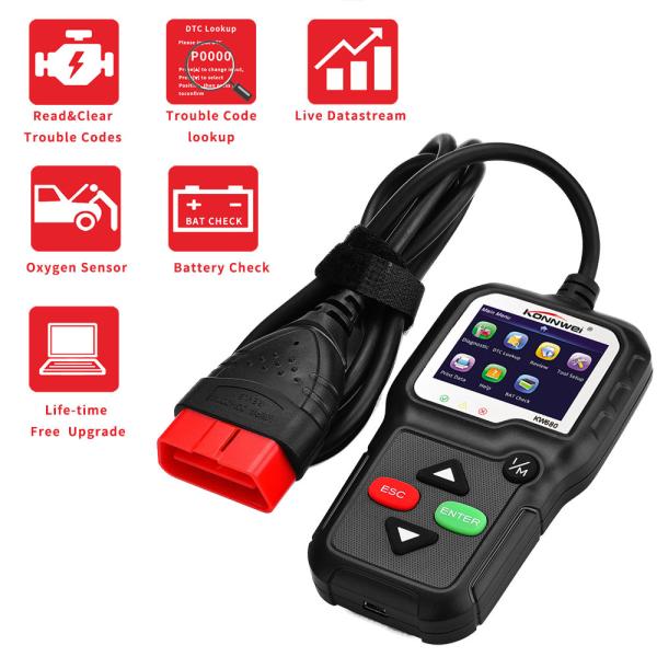 Quality Universal Auto Diagnostic Tool , Konnwei Auto Code Scanner STM32F103C8T6 Chip for sale