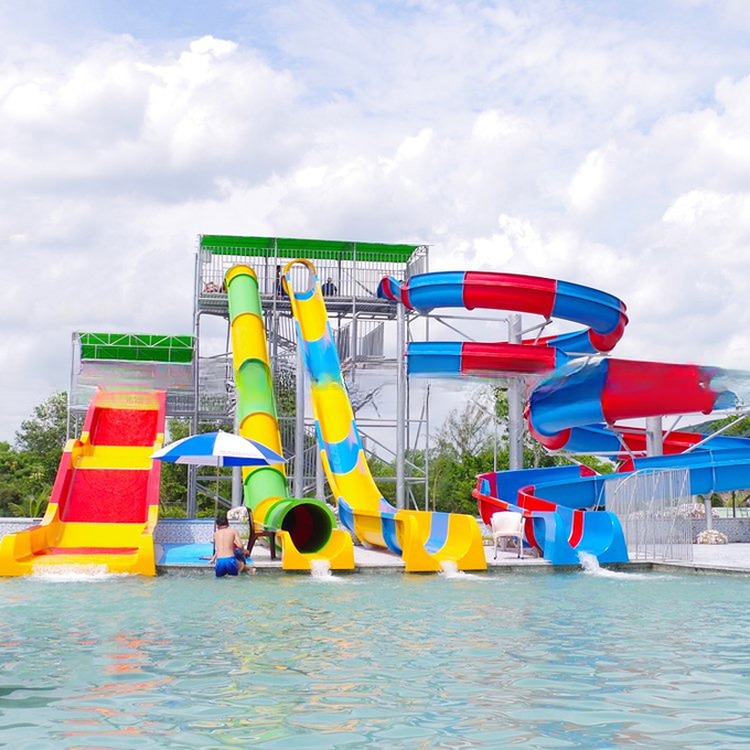 Aqua Park Water Play Equipment Fiberglass Water Slide