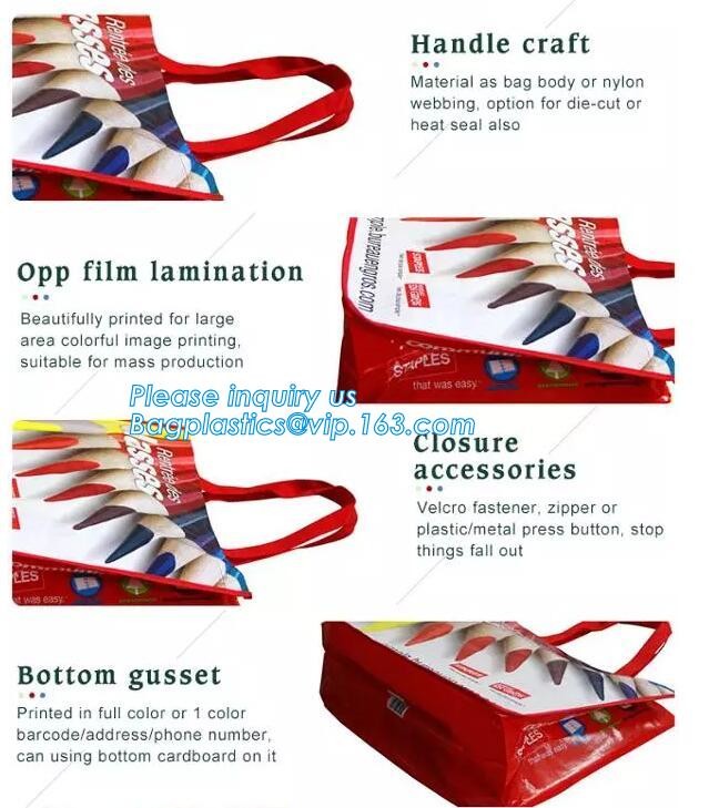 custom pp laminated non woven bags china pp woven bag hot sale in alibaba china, customized logo ready-made non woven ba
