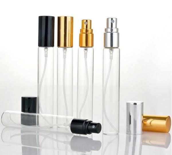 Quality Clear / Amber / Frost Glass Tube Bottles 5ml 10ml 15ml 20ml With Sprayer Pump for sale