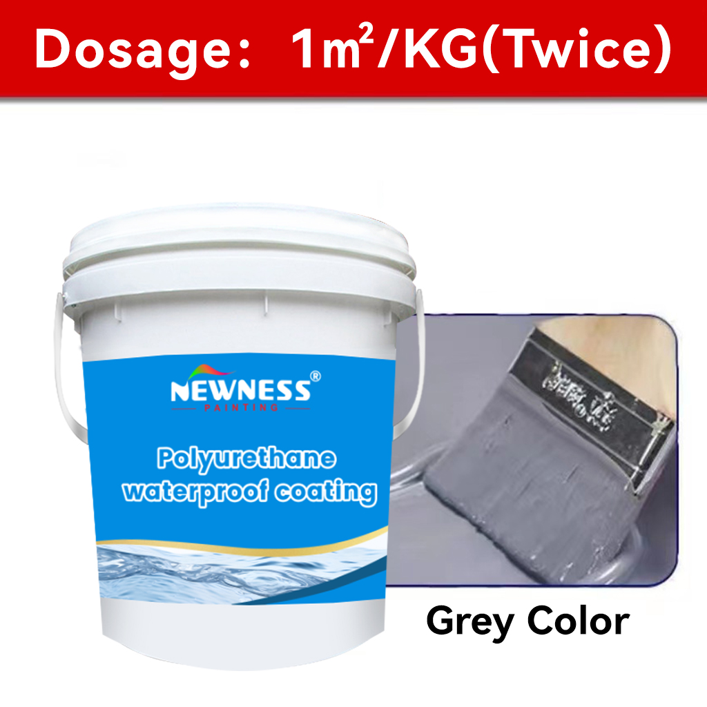 Colored Polyurethane Waterproof Paint For Roof State Liquid Coating Volume 20KG/BUCKET