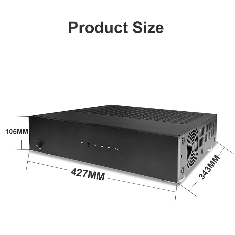1000 Watts Multi Channel Amplifiers Integrated 6 Zone 12 Channels Home Distributed Audio Amplifiers