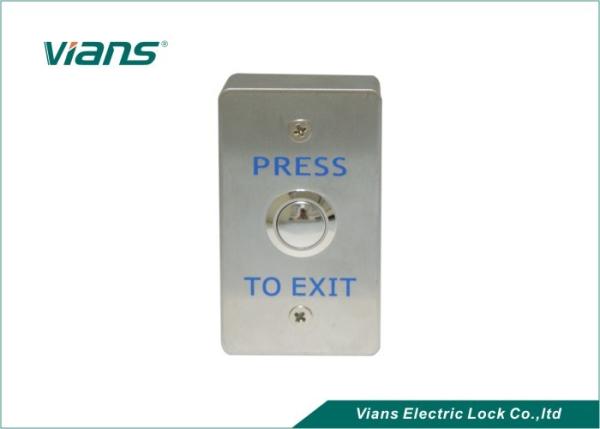 Quality Steel Push To Exit Switch 86 * 50 * 20mm Without Back Box For Door Access Control for sale
