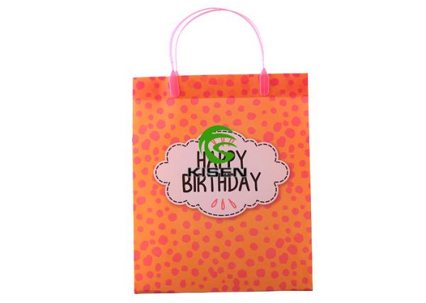 Quality Supermarket Soft Loop Handle PE Plastic Bag For Shopping Resealable Waterproof for sale