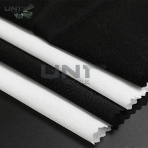 China Black Plain Weave fusable Interfacing , Fabric 50gsm woven fusing wholesale