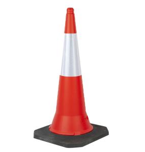 China 1meter &amp; 5kgs PE Traffic Cone Reflective PVC Traffic Cone wholesale