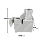High Performance Potato Peeler And Slicer / Taro Peeler And Chipper / Potato