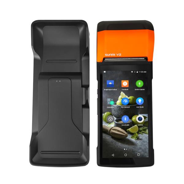 Quality 5 Inch Mobile 4G Android 7.0 Handheld POS Terminal With Printer for sale
