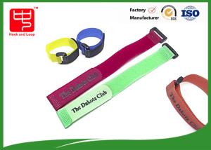 China Printing Hook &amp; Loop Fastener / Custom Logo Cinching Straps wholesale