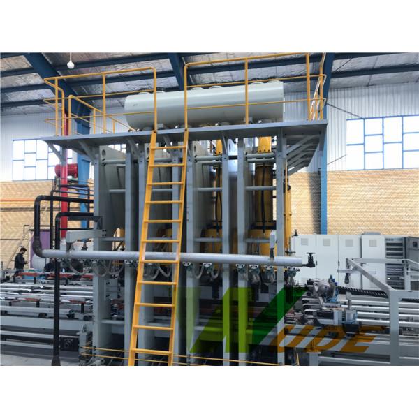 Embossed Patterm Short Cycle Lamination Hot Press Line Full Automatic 100 sheets/h