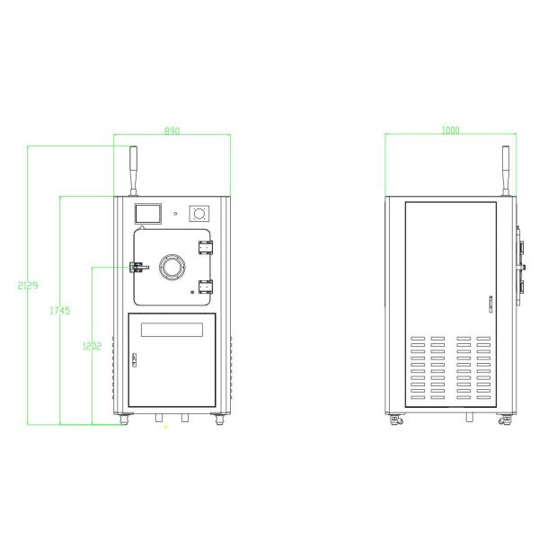 Touch Screen Vacuum Plasma Cleaner Plasma Surface Treatment System 13.56MHz 40KHz