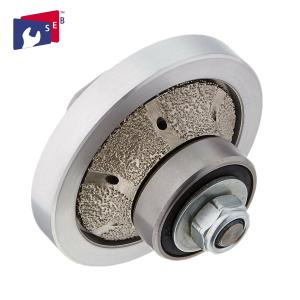 China 3 / 8 Inch Vaccum Brazed Diamond Radius Router Bit With Metal Guide wholesale