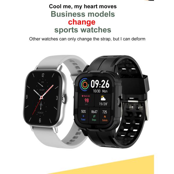 Dt94 Gts 2 Smart Watch Men Bluetooth Call 1.78 Screen Fitness Tracker Blood Pressure Ecg Sport Women Smartwatch