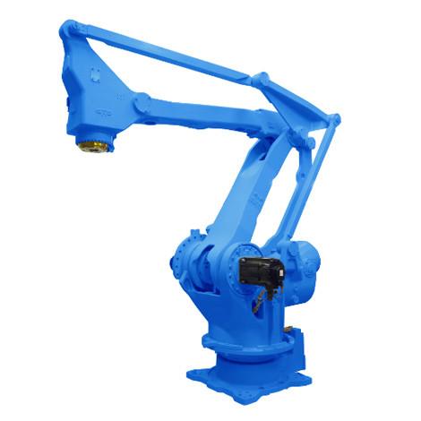 Quality 5 Axis Robotic Palletizing Equipment MPL160 II 160kg 3159mm Industrial With DX200 Cabinet With Positioner for sale