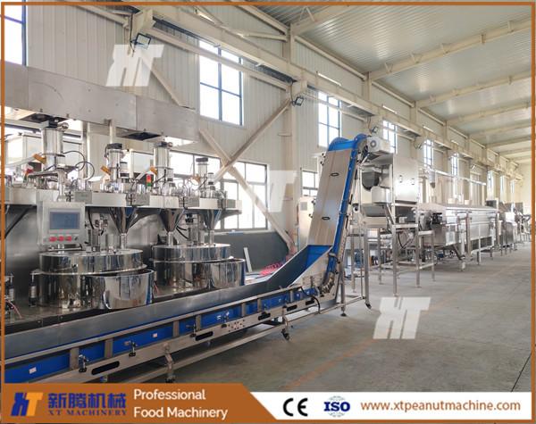Quality Highly Operational Peanut Coating Frying Flavoring Processing Plant Coated Peanut Frying Flavoring Line for sale