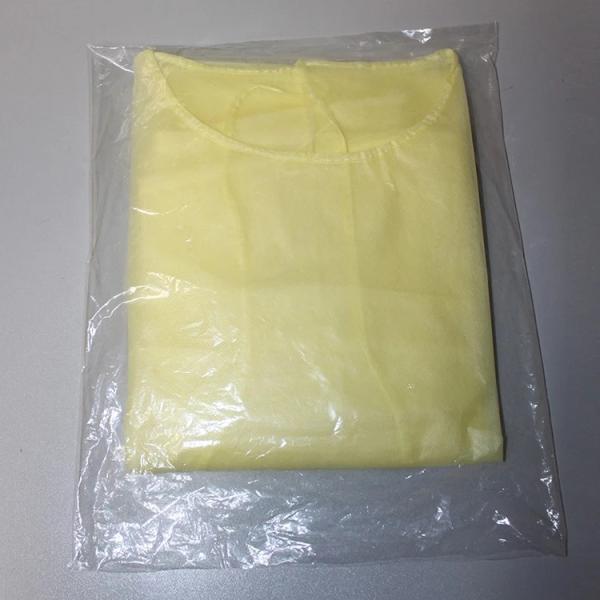 Waterproof Disposable PP Isolation Gown With Knitted Cuff