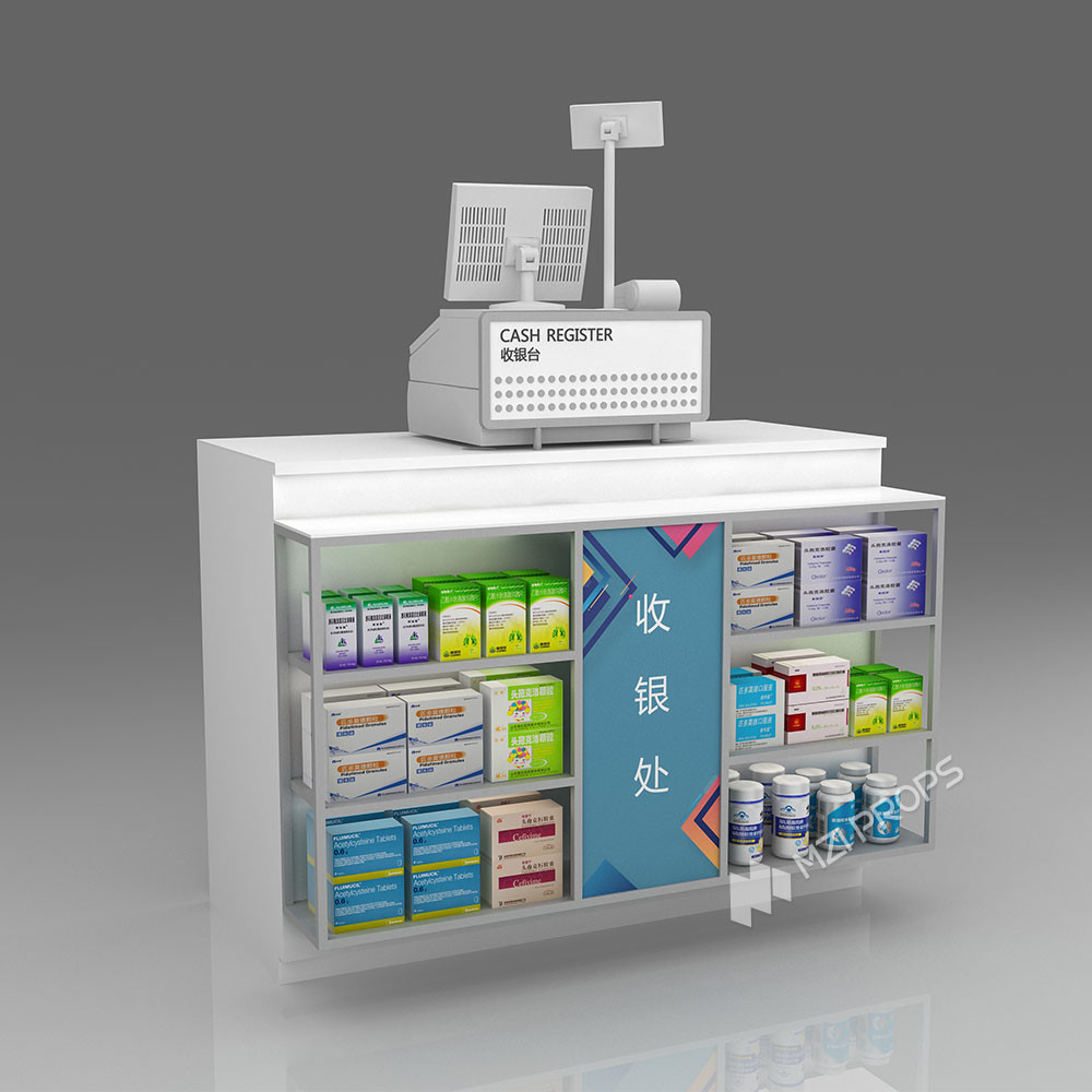 06-MSWRS Pharmacy Store Zoning With Wood Warm Style