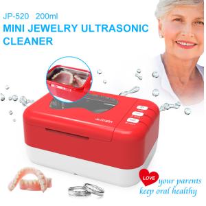 China Portable 200ml Dental Ultrasonic Cleaner 25w Rechargeable Battery wholesale