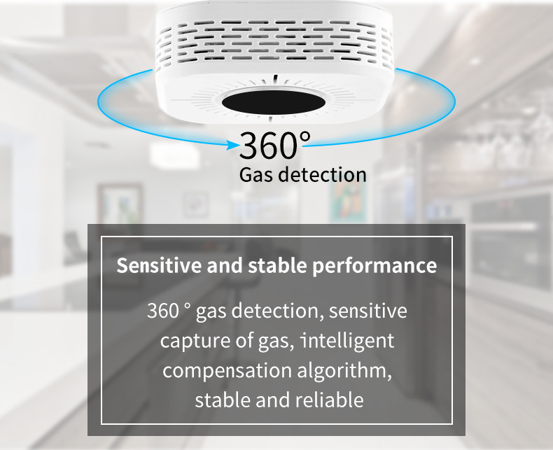 433 Wifi TUYA APP Smart Home Security System Wireless Smoke Detectors