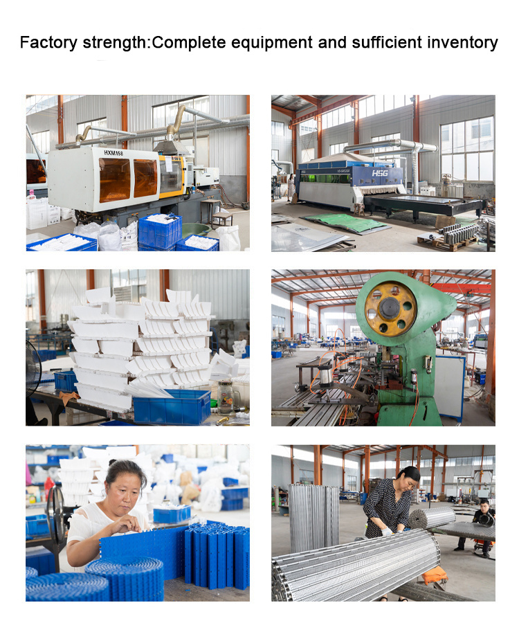 Tear-Resistant Rubber Top Anti Skid Inclined Conveyor Belting Ze83 Plastic Modular Belt