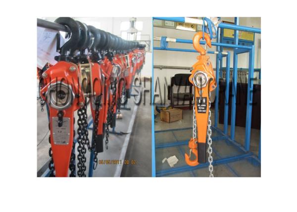 Quality Customized Color Lifting Tools , Lever Chain Block Cold Formed / Stamped Steel for sale