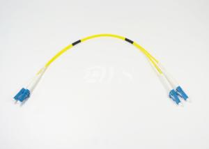 China Customize Length Single Mode Fiber Jumpers , Lc Lc Fiber Patch Cord Low Insertion Loss wholesale