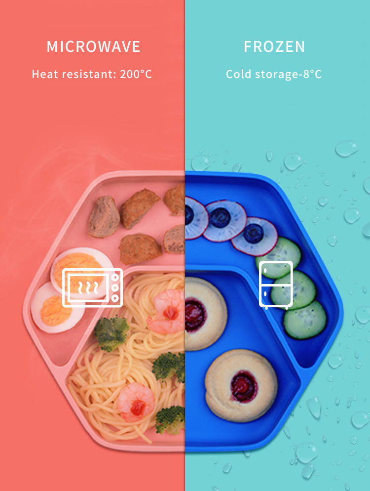 Unbreakable Vacuum Adsorption Baby Plate And Bowl