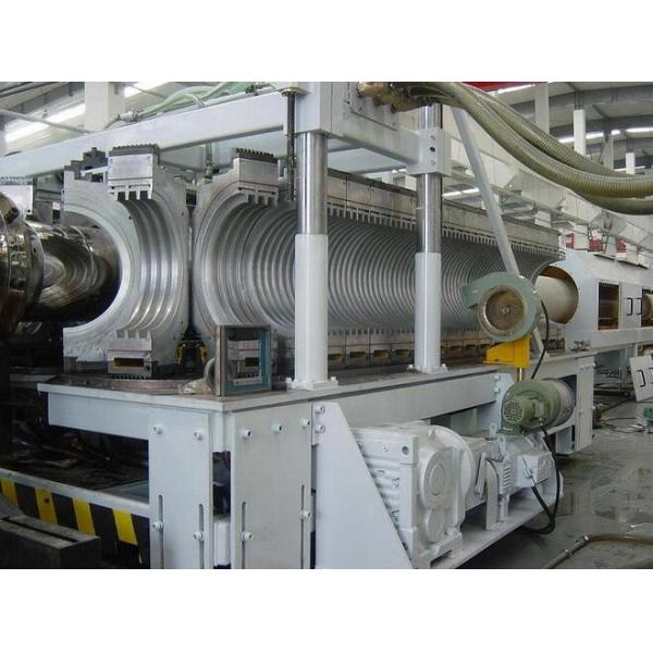 PE Screw Single Wall Corrugated Plastic Pipe Extrusion Line high speed