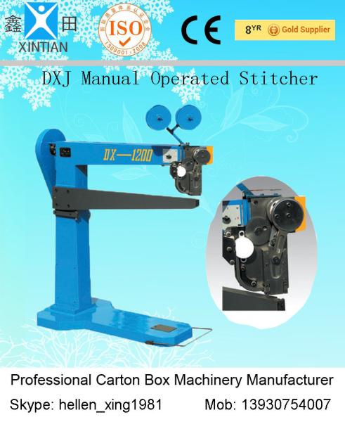 Quality Corrugated Cardboard Carton Stapler Machine For Carton Box , Adjustable for sale